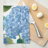 Blauwe hortensia | Mooie bloemen Struik Theedoek (Quarter Fold)