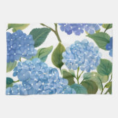 Blauwe hortensia | Mooie bloemen Struik Theedoek (Horizontaal)
