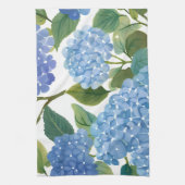 Blauwe hortensia | Mooie bloemen Struik Theedoek (Verticaal)