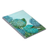 Blauwe Hortensia Notitieboek (Rechterzijde)
