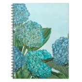 Blauwe Hortensia Notitieboek (Voorkant)