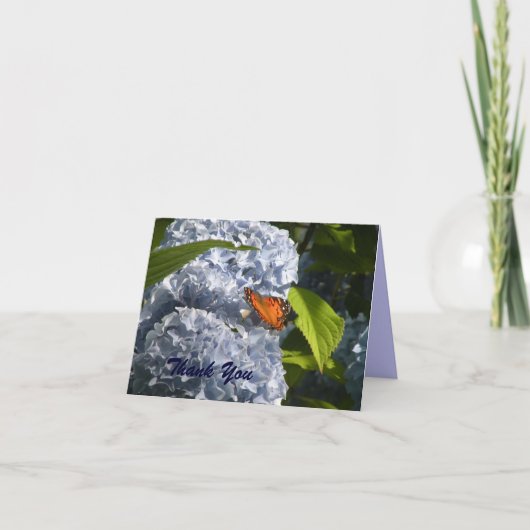 Blauwe Hortensia Notitiekaart (Voorkant)