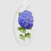 Blauwe Hortensia Ornament (voorkant)