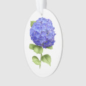 Blauwe Hortensia Ornament (voorkant)
