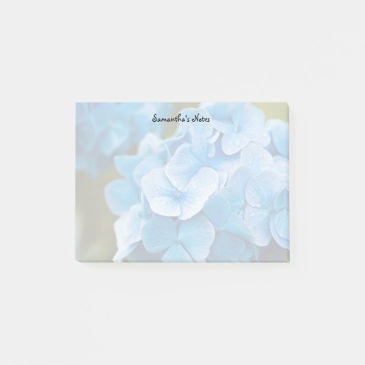 Blauwe Hortensia Post-it Notities Post-it® Notes (Voorkant)