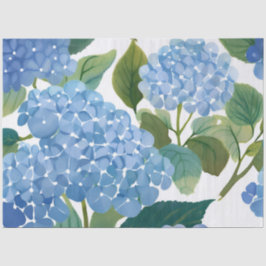 Blauwe hortensia | Prachtige bloementuin Tissuepapier