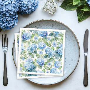 Blauwe Hortensia Servet