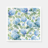Blauwe Hortensia Servet (Voorkant)