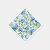 Blauwe Hortensia Servet (Hoek)