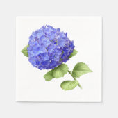 Blauwe Hortensia Servetten (Voorkant)