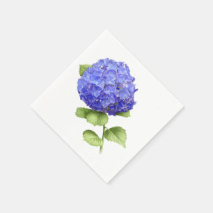 Blauwe Hortensia Servetten