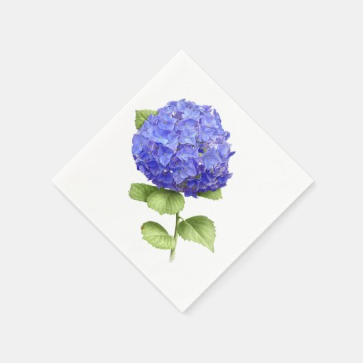 Blauwe Hortensia Servetten (Hoek)