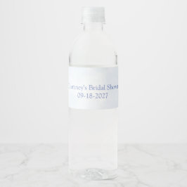 Blauwe Hortensia Something Blue Bruidsdouche Waterfles Etiket