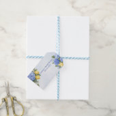 Blauwe Hortensia Something Blue Bruidsfeest Cadeaulabel (Met Touw)