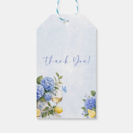 Blauwe Hortensia Something Blue Bruidsfeest Cadeaulabel
