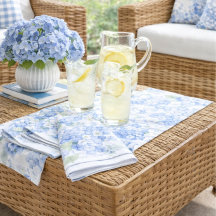 Blauwe Hortensia Stoffen Servetten | Tuinfeest
