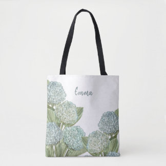 Blauwe Hortensia Tote Bag