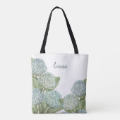 Blauwe Hortensia Tote Bag (Achterkant)