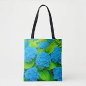 Blauwe Hortensia Tote Tas (Voorkant)