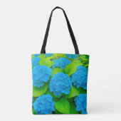 Blauwe Hortensia Tote Tas (Achterkant)
