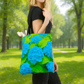 Blauwe Hortensia Tote Tas