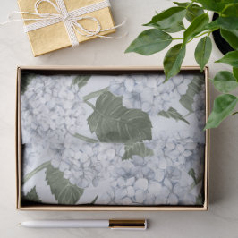 Blauwe Hortensia Tuin Bloemen Tissuepapier