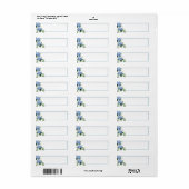 Blauwe Hortensia Verzendlijst Etiket (Full Sheet)