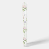 Blauwe Hortensia Waterverf Gestreept Gepersonalise Case-Mate iPhone Case (Achterkant / Links)