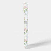 Blauwe Hortensia Waterverf Gestreept Gepersonalise Case-Mate iPhone Case (Achterkant / Links)