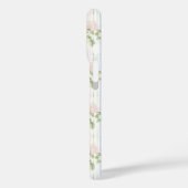 Blauwe Hortensia Waterverf Gestreept Gepersonalise Case-Mate iPhone Case (Achterkant / Links)