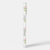 Blauwe Hortensia Waterverf Gestreepte Gepersonalis Case-Mate iPhone Case (Achterkant / Rechts)