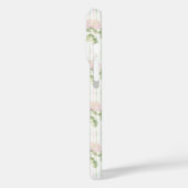 Blauwe Hortensia Waterverf Gestreepte Gepersonalis Case-Mate iPhone Case (Achterkant / Links)
