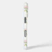 Blauwe Hortensia Waterverf Gestreepte Gepersonalis Case-Mate iPhone Case (Achterkant / Rechts)