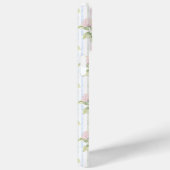 Blauwe Hortensia Waterverf Gestreepte Gepersonalis Case-Mate iPhone Case (Achterkant / Rechts)