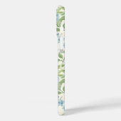 Blauwe Hortensia Waterverf Monogram Case-Mate iPhone Case (Achterkant / Links)