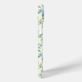 Blauwe Hortensia Waterverf Monogram Case-Mate iPhone Case (Achterkant / Rechts)