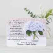 Blauwe Hortensia Wij Hebben Geknoopt Kaart (Staand voorkant)