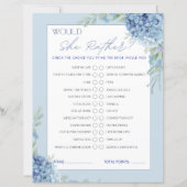 Blauwe hortensia zou ze liever Vrijgezellenfeest s (Voorkant)