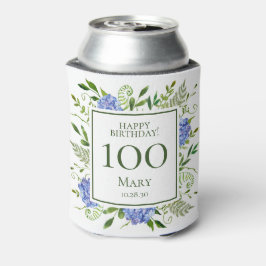 Blauwe Hortensia's 100e Verjaardag Blikjeskoeler