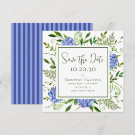 Blauwe Hortensia's 100e Verjaardag Save The Date