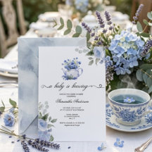 Blauwe Hortensia's baby is brewing theepartij show