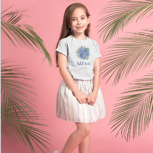 Blauwe Hortensia's Bruidsmeisje T-shirt