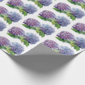 Blauwe Hortensia's Cadeaupapier (Hoek)