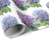 Blauwe Hortensia's Cadeaupapier (Rol Hoek)