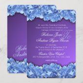 Blauwe hortensia's en Paarse lavendel Kaart (Voorkant / Achterkant)
