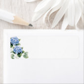 Blauwe Hortensia's Etiket (Insitu)