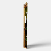 Blauwe hortensia's in Goud  Lijst Case-Mate iPhone Case (Achterkant / Rechts)