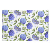 Blauwe Hortensia's Kussensloop (Achterkant)