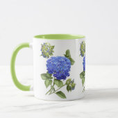 Blauwe Hortensia's Mok (Links)
