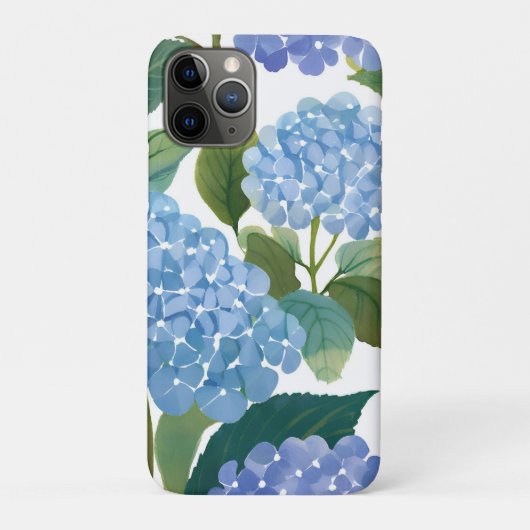 Blauwe Hortensia's | Mooie Bloeiende Struik Case-Mate iPhone Case (Achterkant)